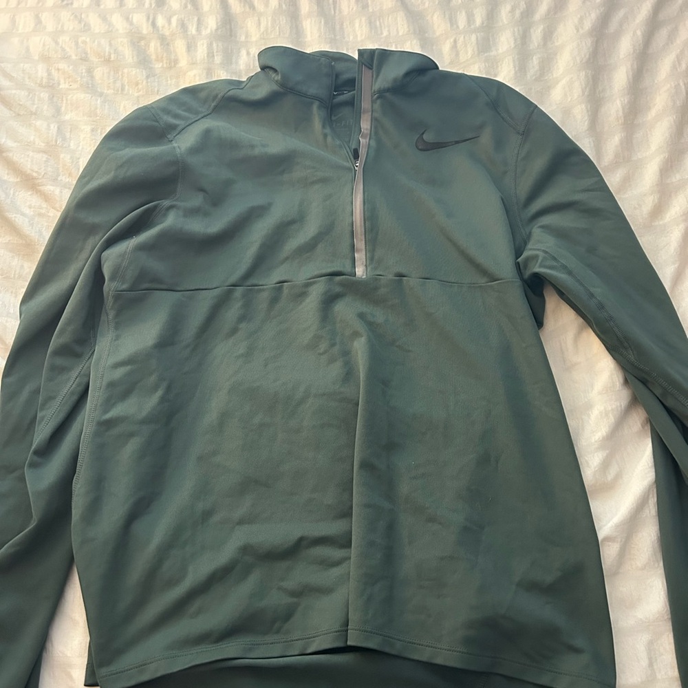 Nike Green Half-Zip Pullover - image 2